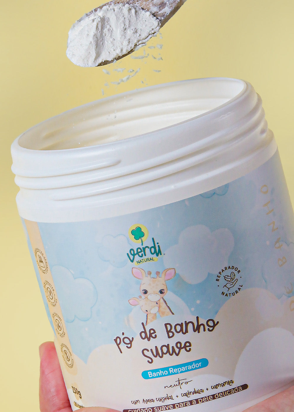 Pó de Banho Suave - Banho Reparador Natural
