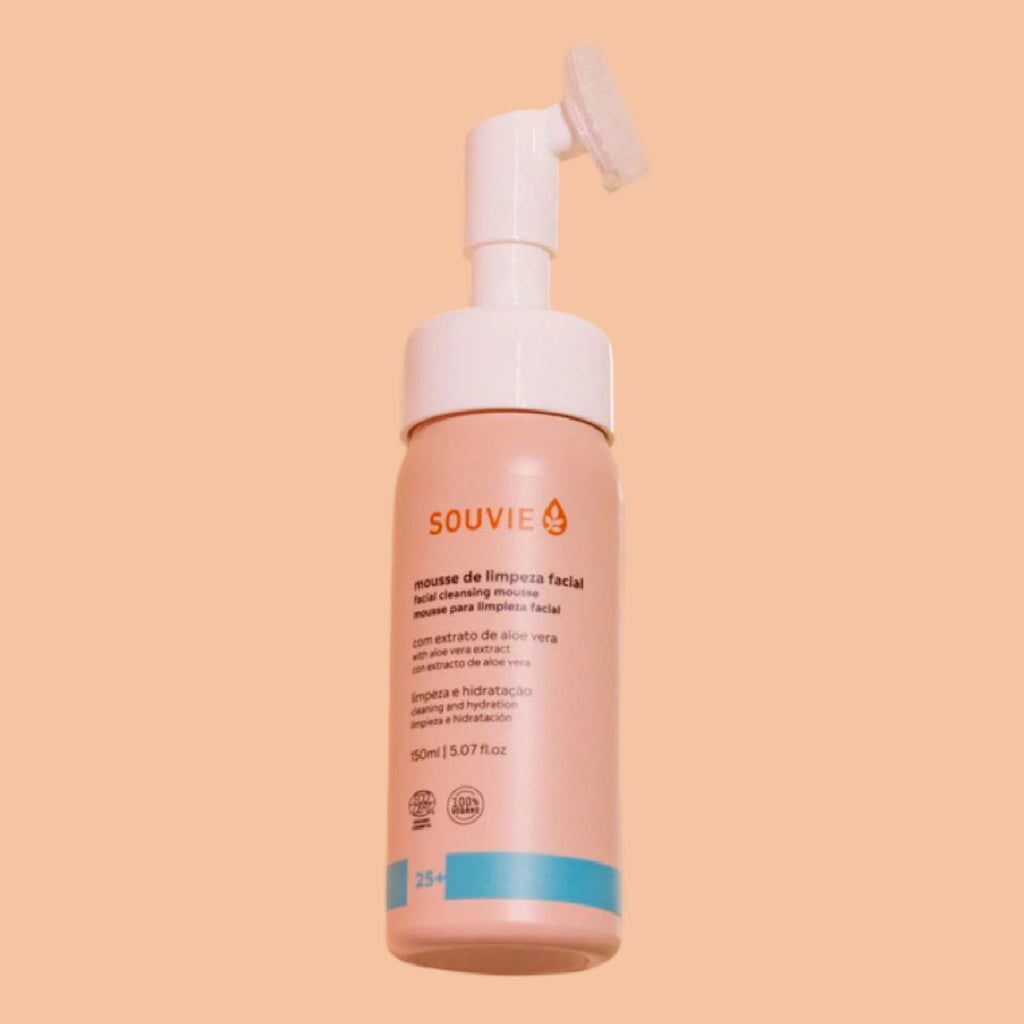 Mousse de Limpeza Facial 25+ Souvie 150ml