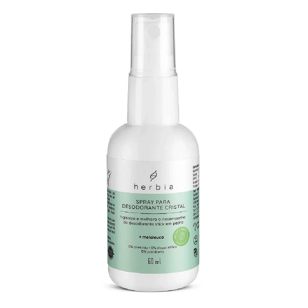 Kit Herbia Desodorante Cristal 100g + Spray Para Desodorante Cristal 60ml