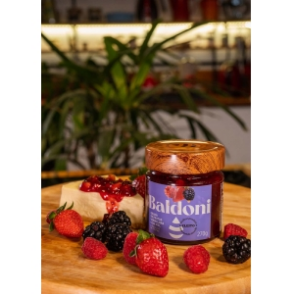 KIT DE 2 UNI - GELEIA BALDONI FRUTAS VERMELHAS POTE 270G