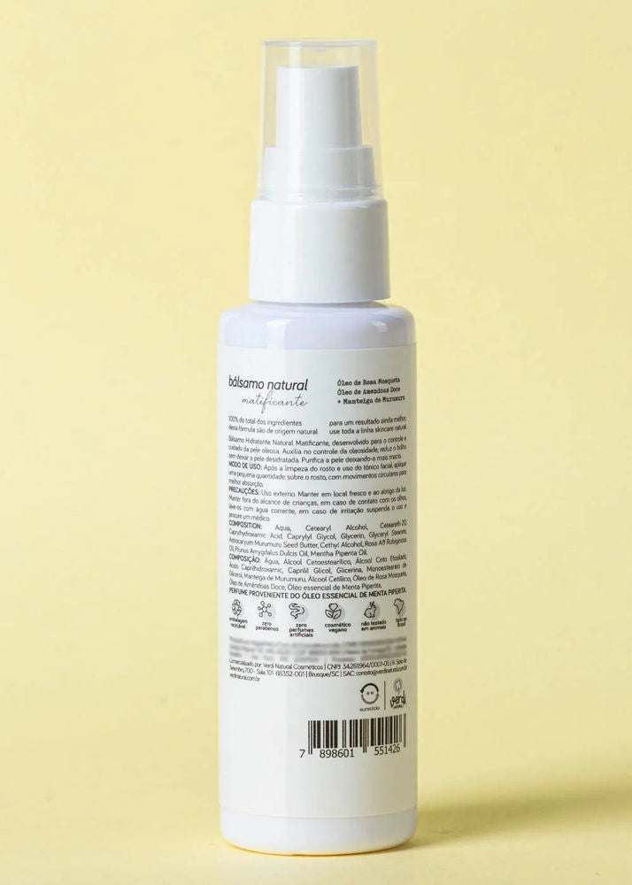 Bálsamo Facial Natural Matificante 60g - Verdi Natural