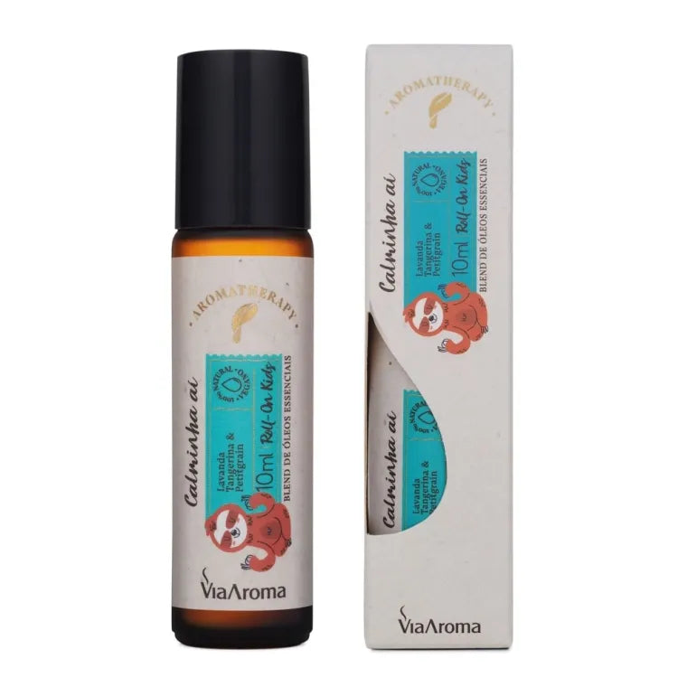 Roll-On Kids Calminha Ai Via Aroma 10ml Blend Calmante Infantil