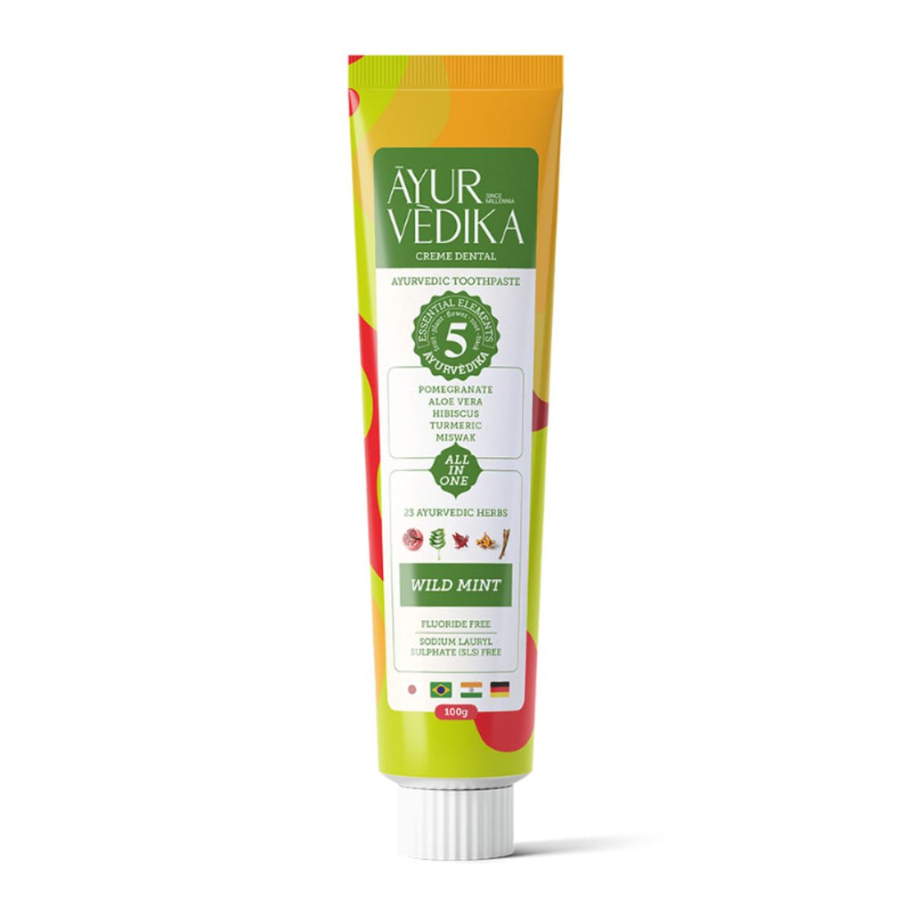 Creme Dental Ayurvédico Sem Flúor Wild Mint