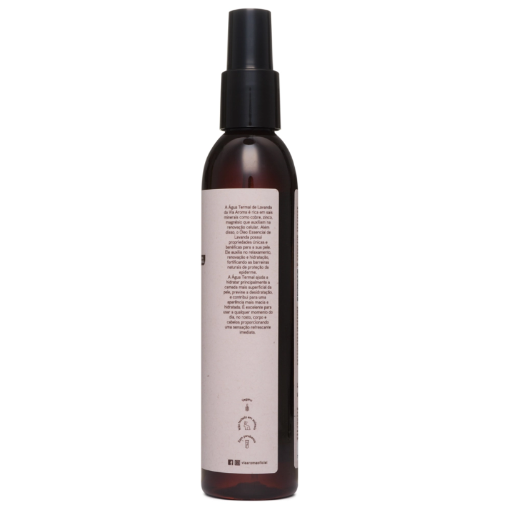 Água Termal com Óleo Essencial de Lavanda – Via Aroma 200ml