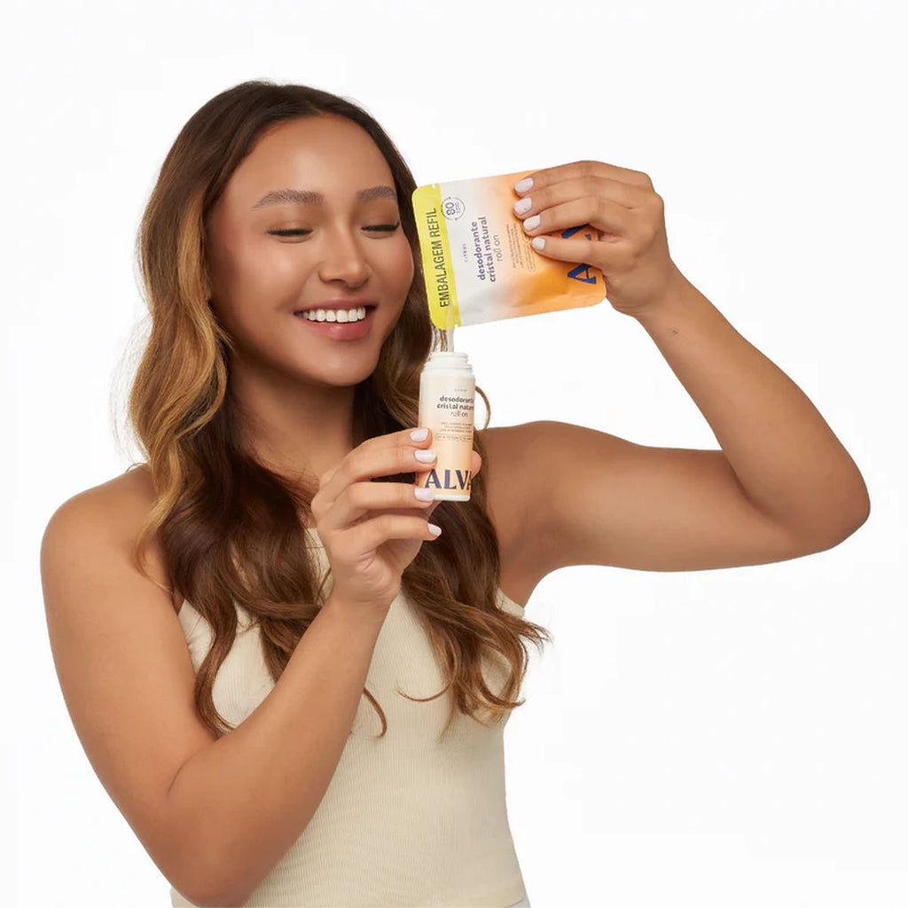 Desodorante Roll-on Cristal Natural Citrus Vegano 70ml Alva
