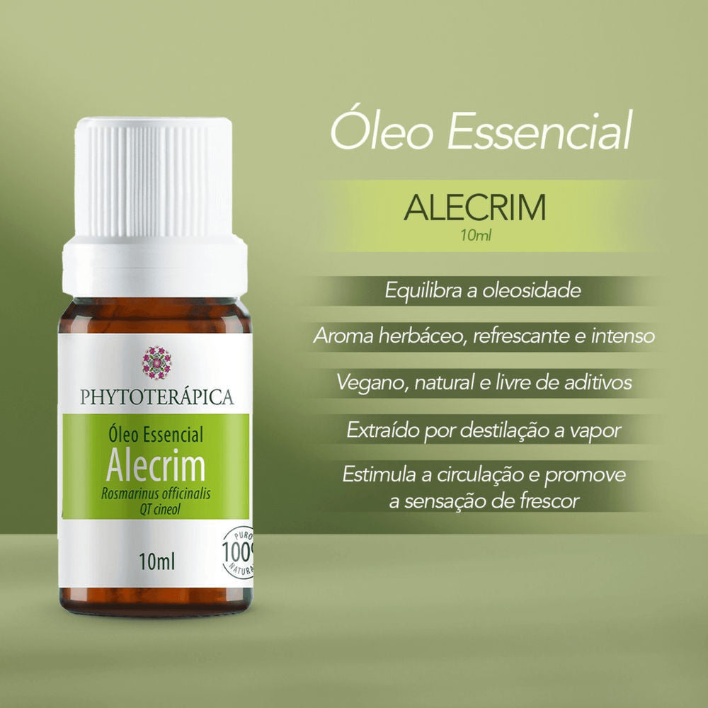 Óleo Essencial de Alecrim (QT Cineol) 10ml - Phytoterápica