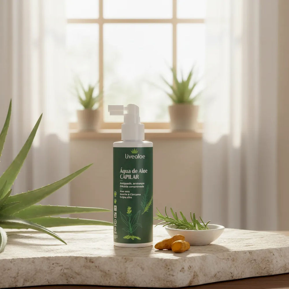 Água de Aloe Capilar Livealoe Natural e Orgânica 200ml