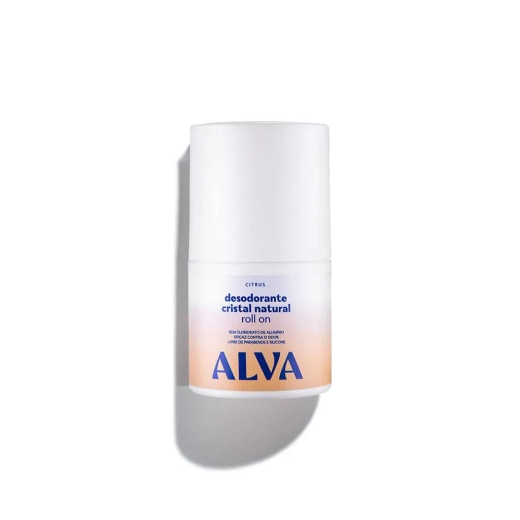 Desodorante Roll on Cristal Natural Citrus Vegano Alva 50ml