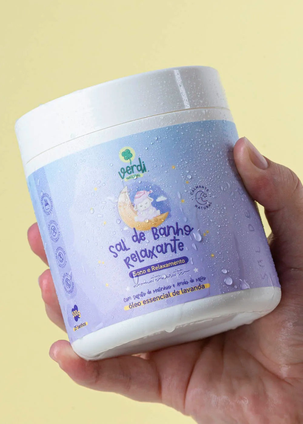 Sal de Banho Relaxante com Sal de Magnésio Verdi Natura 500ml