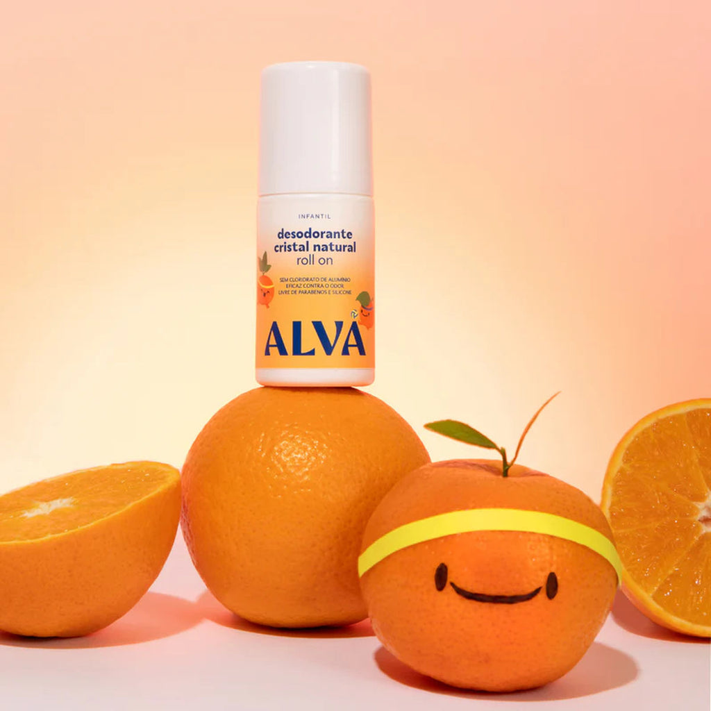 Desodorante Roll-on Infantil Laranja Doce 50ml Alva