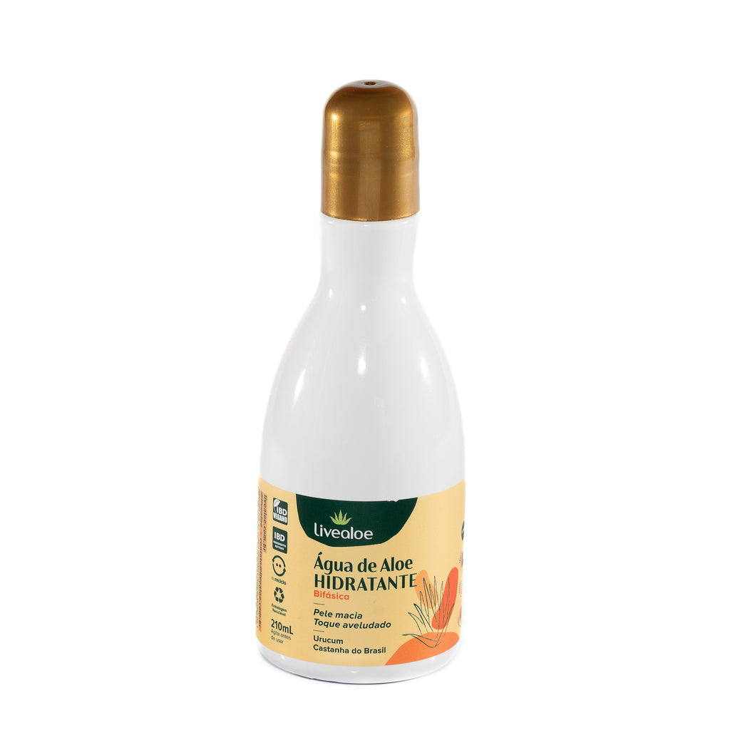 Agua de Aloe Hidratante Bifasica Livealoe 210ml - Hidratante Corporal Natural