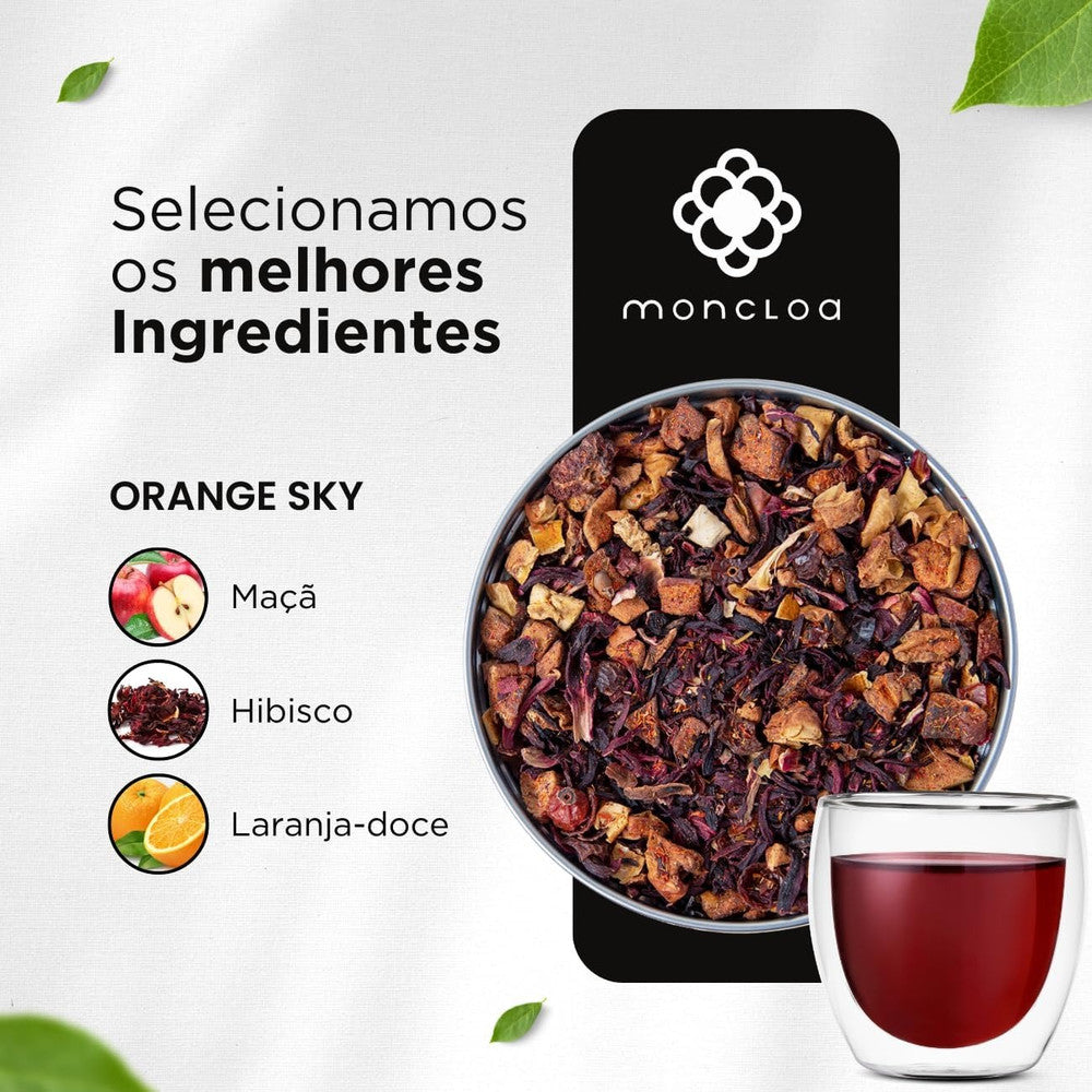 Chá Infusão de Frutas Orange Sky Moncloa Pouch 65g