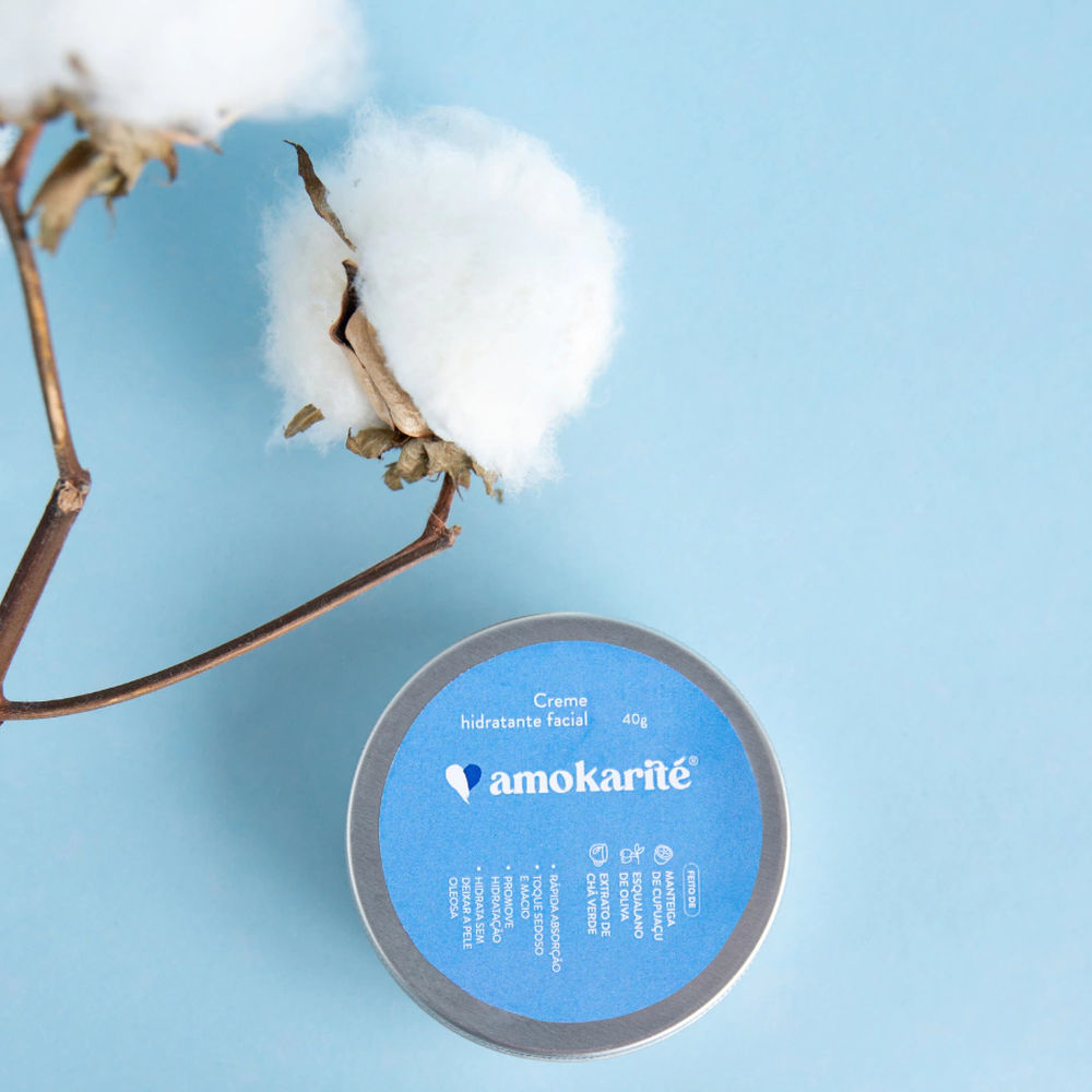 Creme Hidratante Facial Natural 40g - AmoKarité