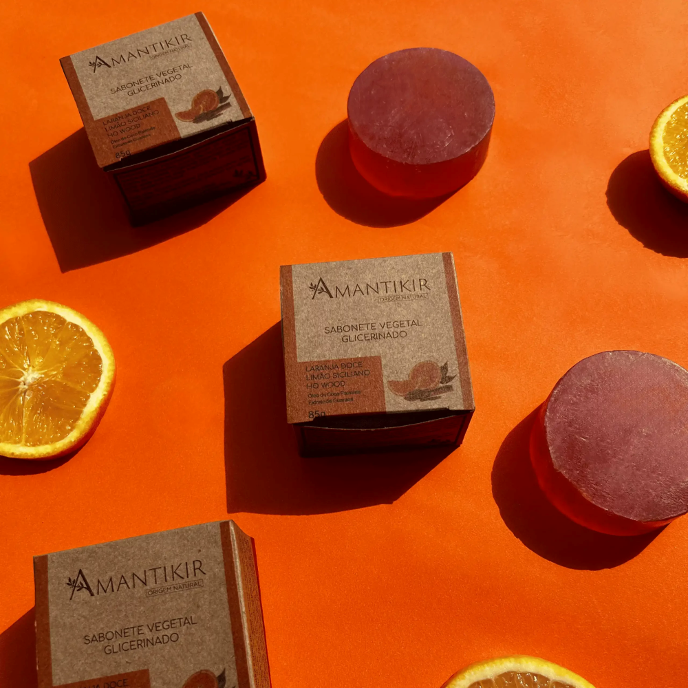 Sabonete Glicerinado Vegetal Laranja 85g