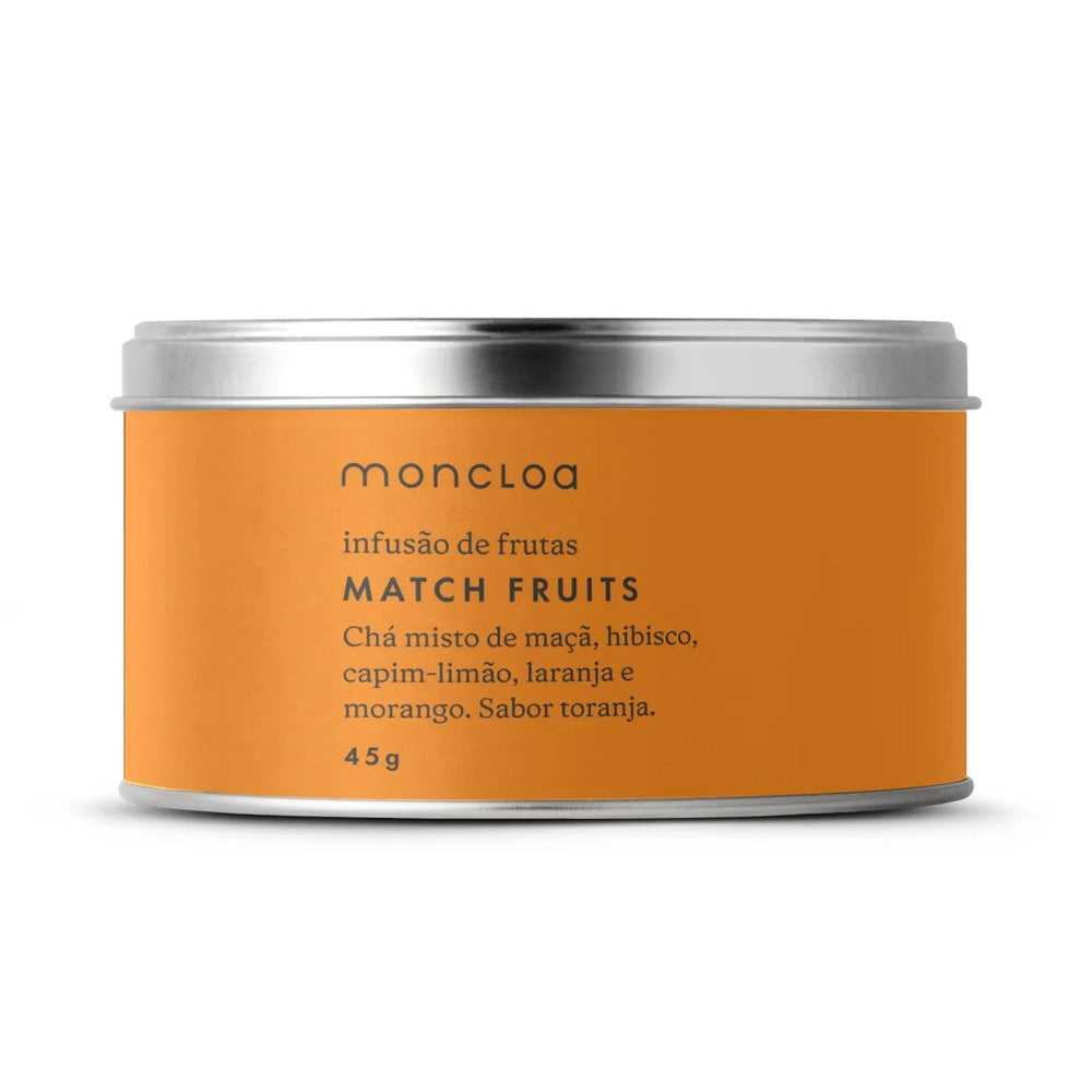 Chá Infusão de Frutas Match Fruits Moncloa Lata 45g