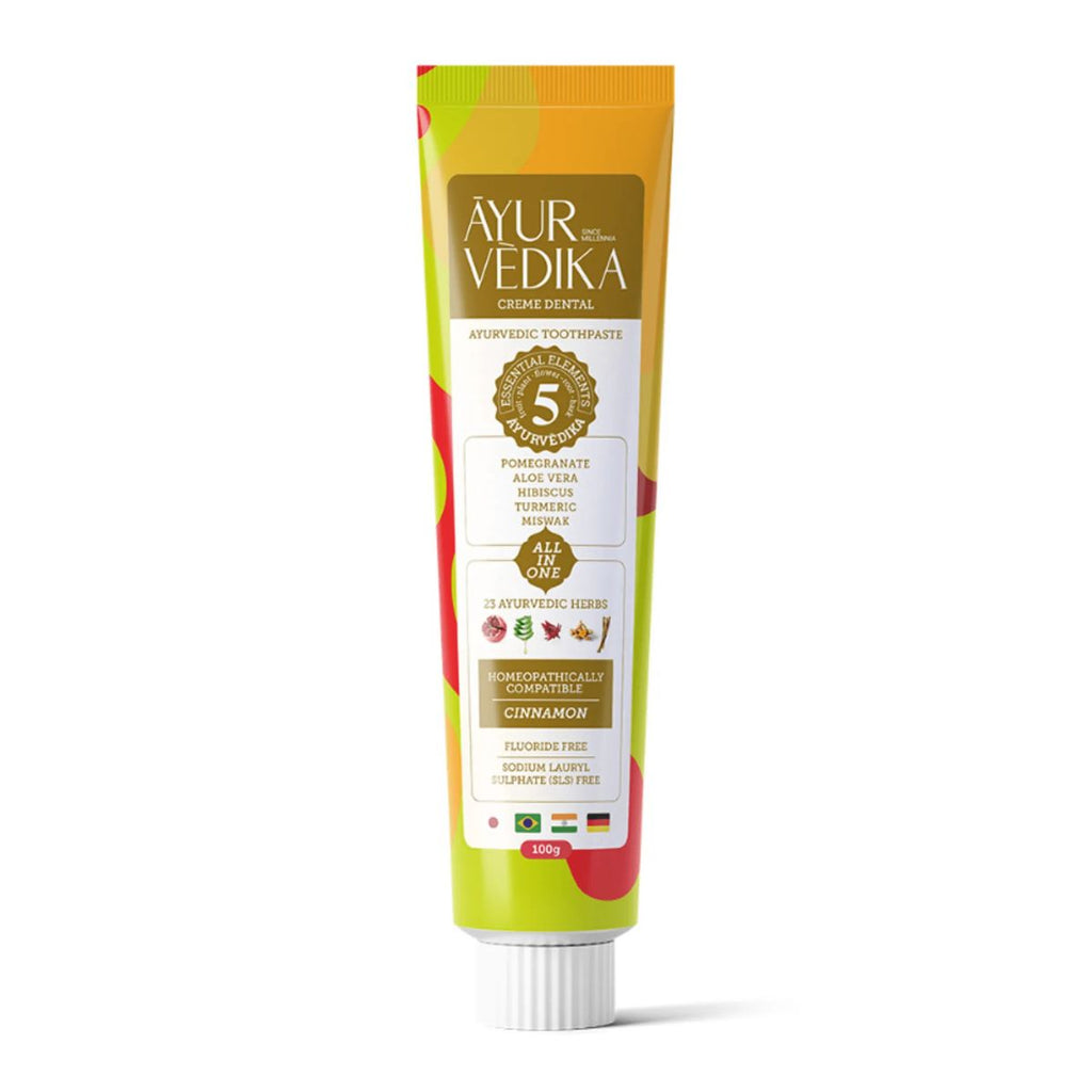 Creme Dental Ayurvédico Sem Flúor Cinnamon