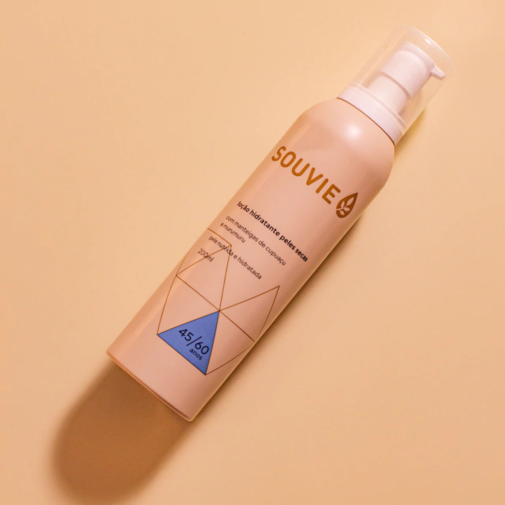 Loção Hidratante Peles Secas 45+ Souvie 200ml
