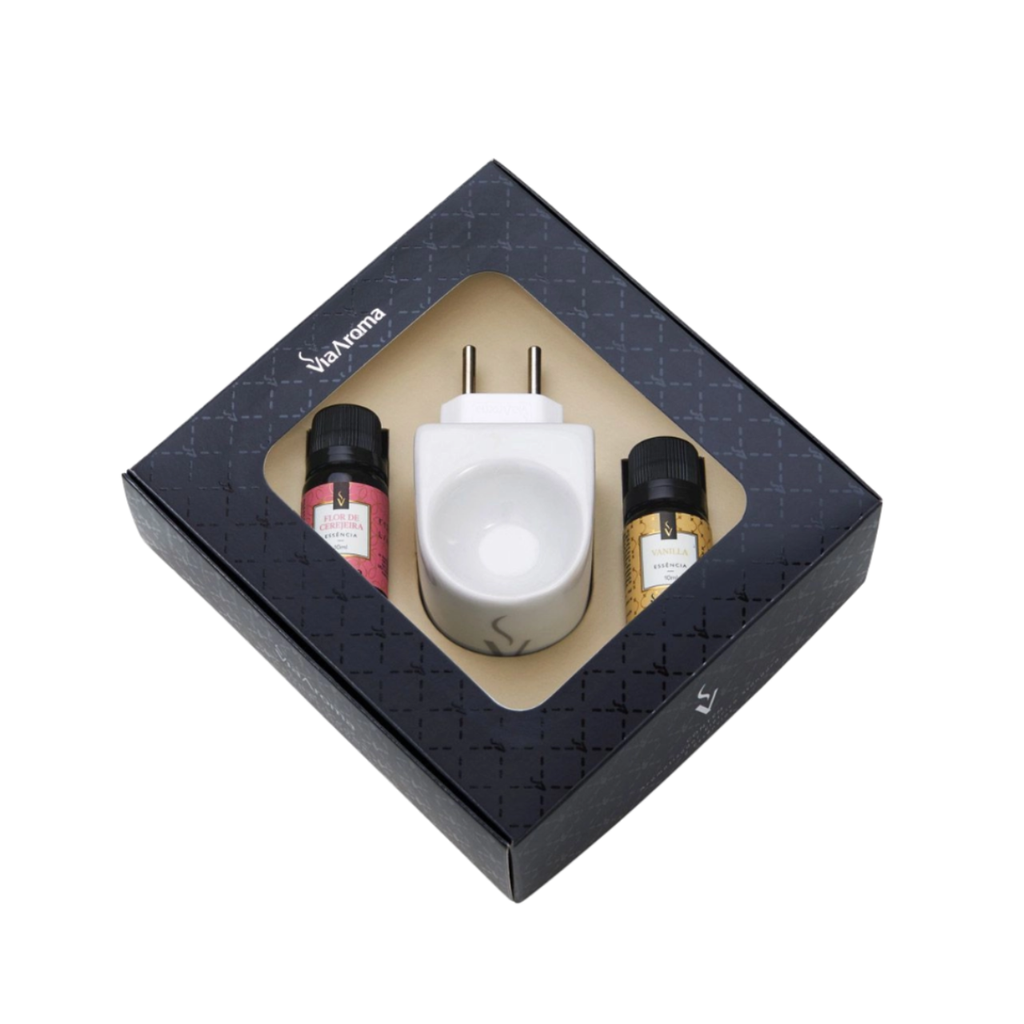 Kit Aromatizador Elétrico Flor de Cerejeira e Vanilla