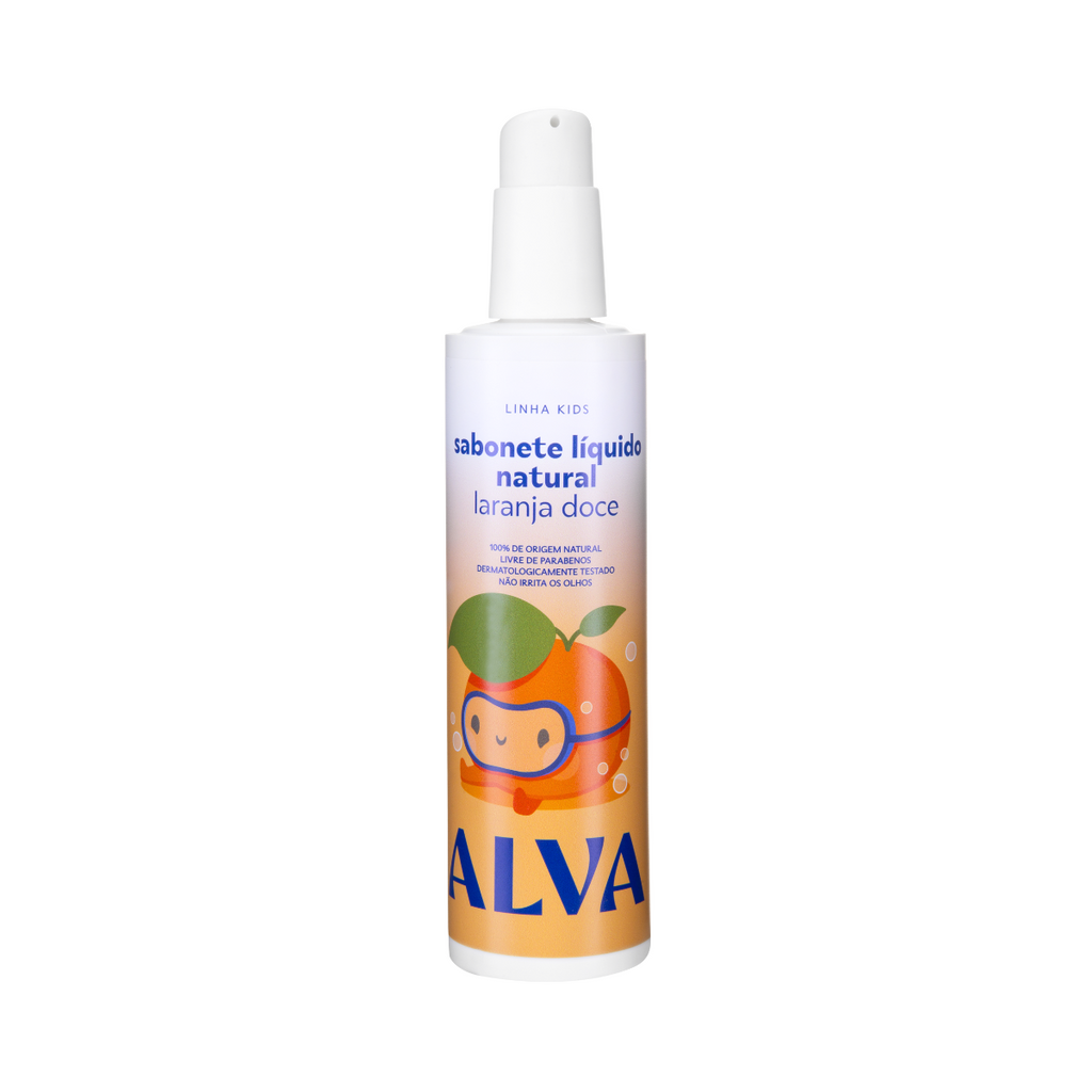 Sabonete Líquido Infantil Natural Laranja Doce & Baunilha 200ml