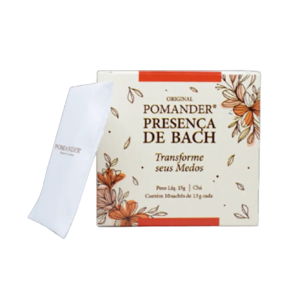 Pomander Chá Presença de Bach Transforme os Seus Medos – 15g (10 sachês)
