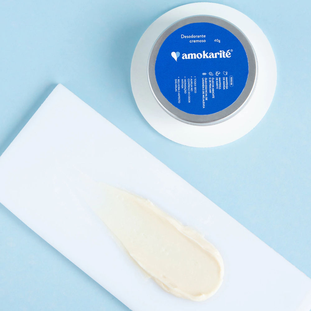 Desodorante Cremoso Natural e Vegano 40g - AmoKarité