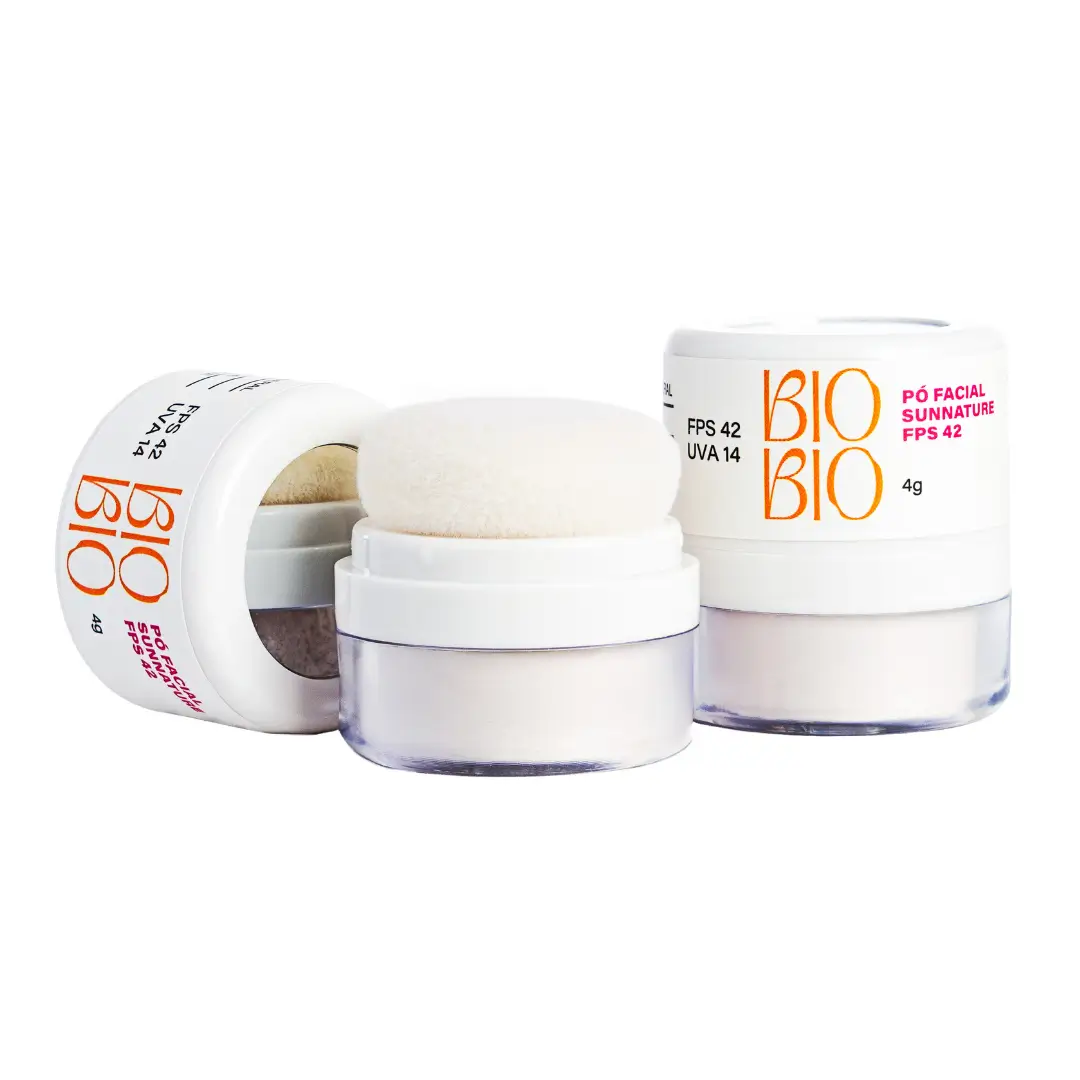 BioBio Po Facial Translucido Sunnature FPS42 Protecao Solar Mineral 8g