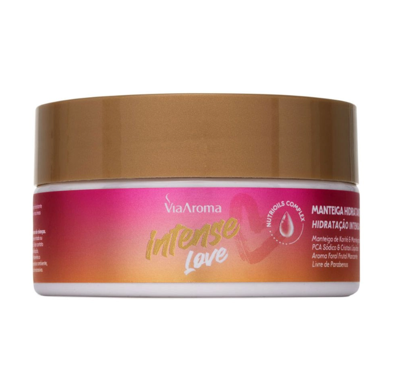 Manteiga Hidratante Desodorante Intense Love - Via Aroma (200g)