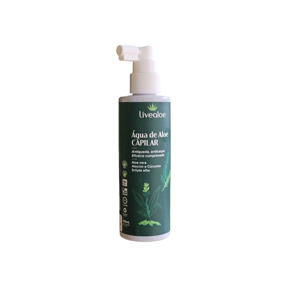 Água de Aloe Capilar Livealoe Natural e Orgânica 200ml