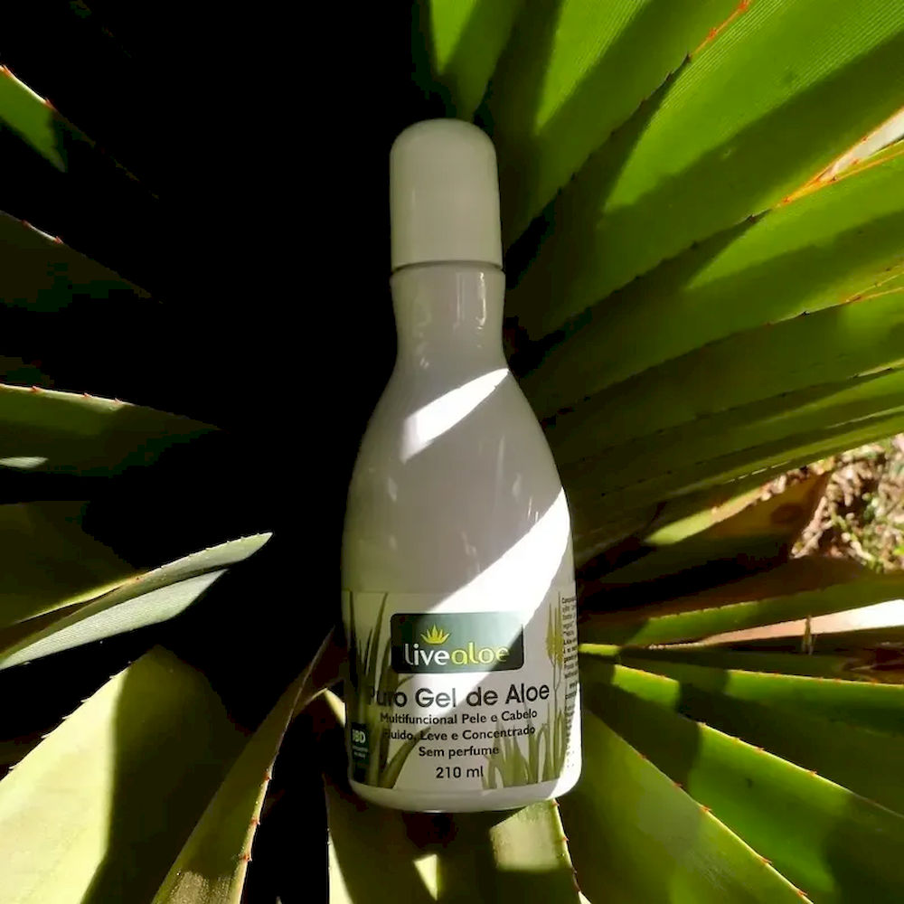 Puro Gel Natural Orgânico Aloe Vera Livealoe 210ml