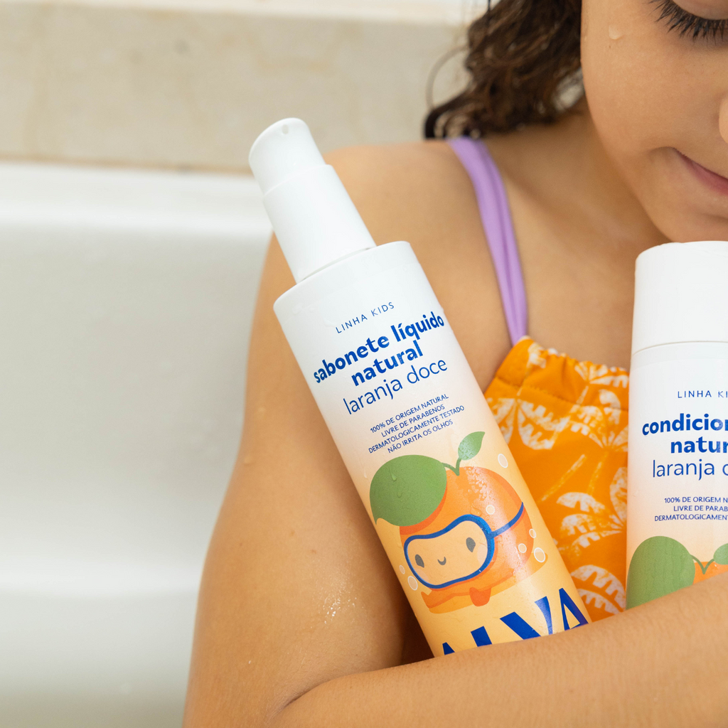 Sabonete Líquido Infantil Natural Laranja Doce & Baunilha 200ml