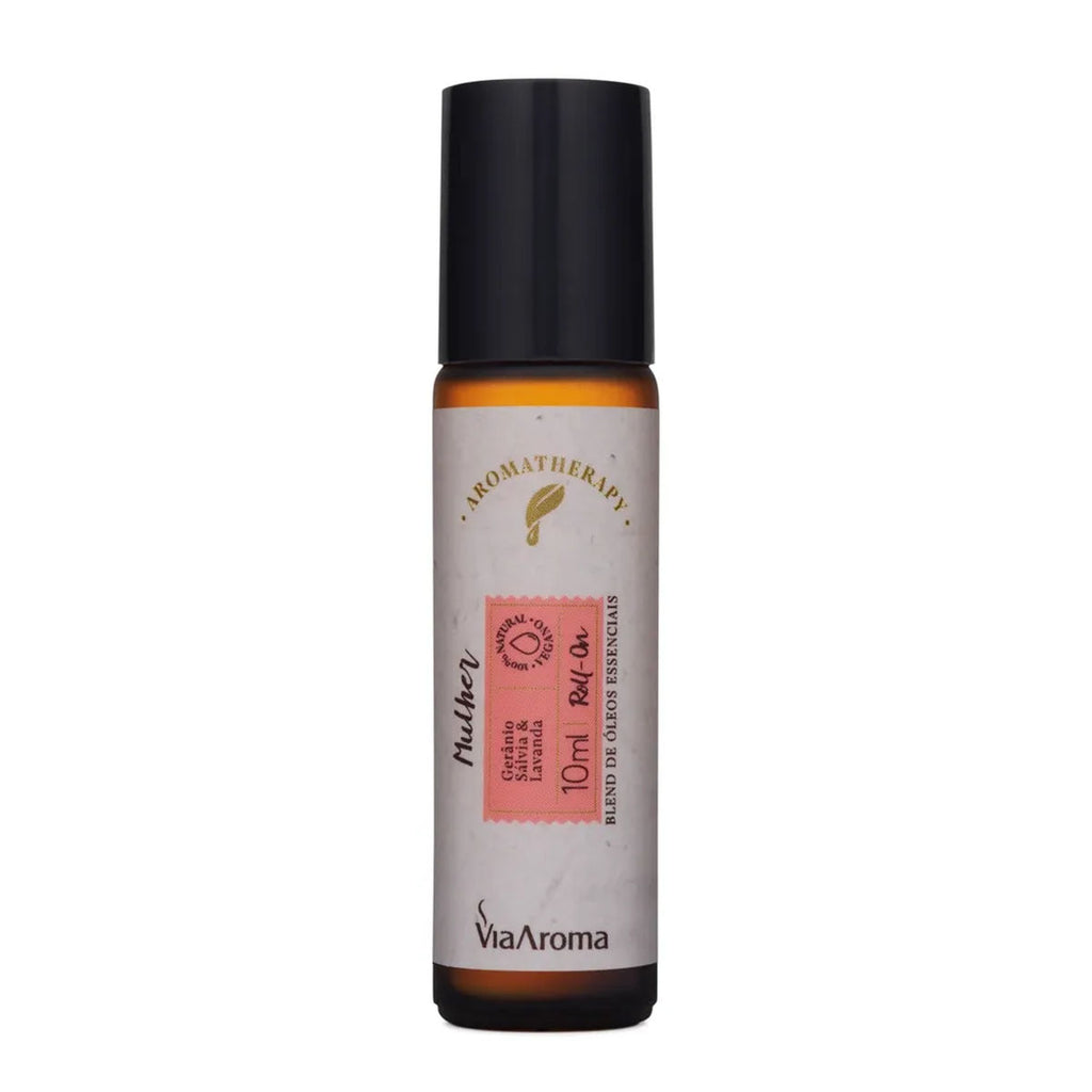 Roll-On Blend Óleos Essenciais Mulher Via Aroma 10ml