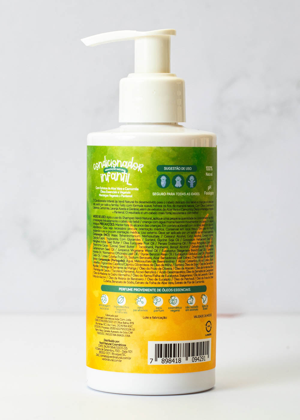 Kit Shampoo + Condicionador + Leave In Creme de Pentear Infantil Aloe Vera