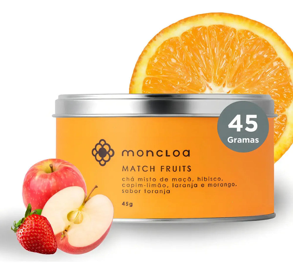 Chá Infusão de Frutas Match Fruits Moncloa Lata 45g