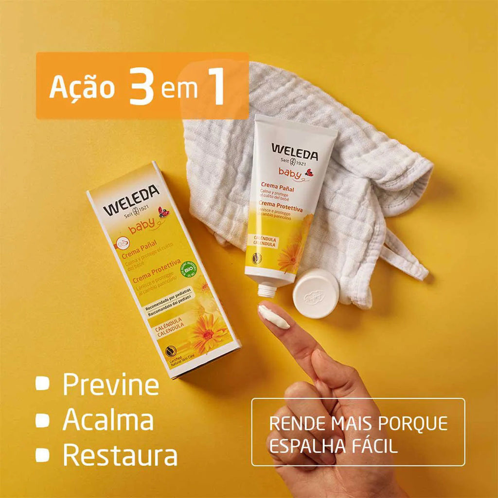 Creme para Assaduras Weleda BabyCreme Calêndula 120ml
