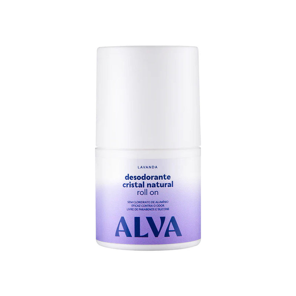 Desodorante Roll on Cristal Natural Lavanda Vegano Alva 50ml