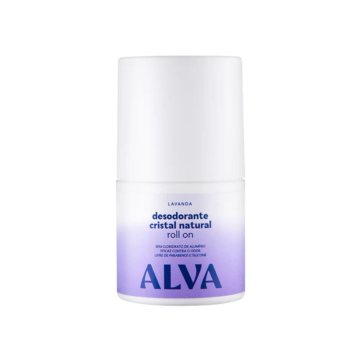 Desodorante Roll on Cristal Natural Lavanda Vegano Alva 50ml
