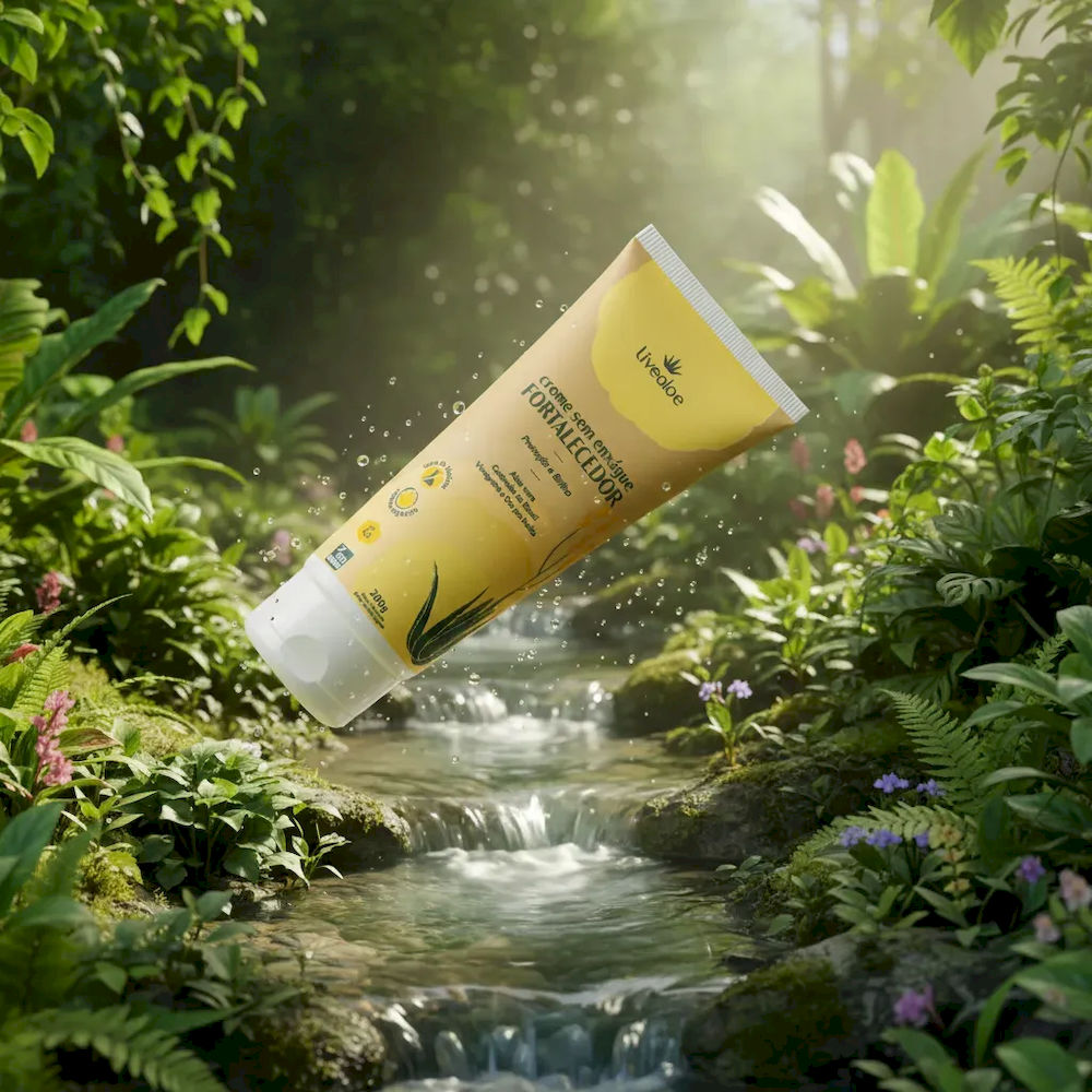 Creme Sem Enxágue Fortalecedor Livealoe 200g