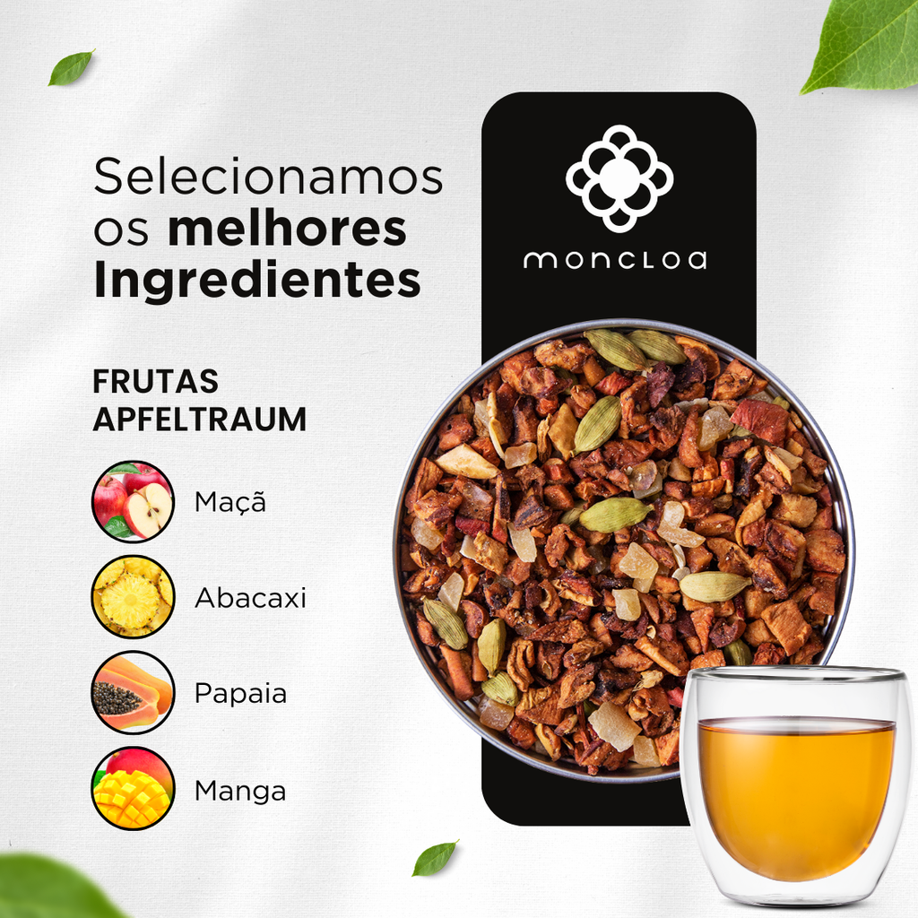 Chá Infusão de Frutas Apfeltraum Moncloa Lata 65g
