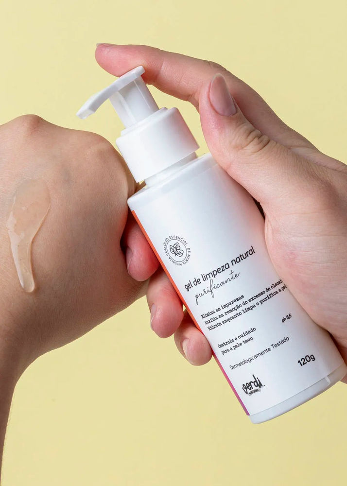 Gel de Limpeza Facial para Pele com Acne e Oleosa 120g - Verdi