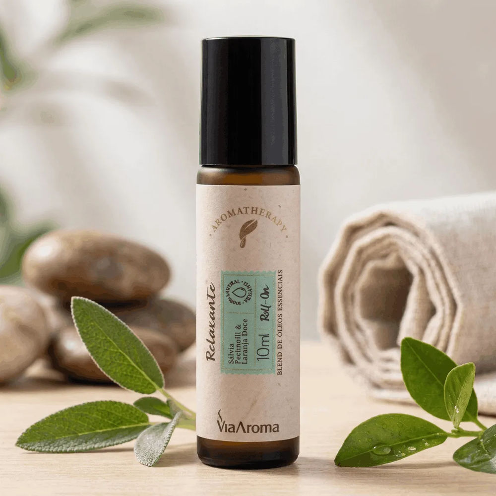Roll-On Blend Óleos Essenciais Relaxante 10ml - Via Aroma