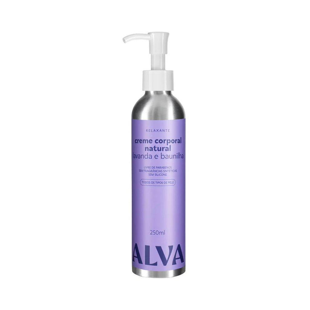 Creme Corporal Hidratante Lavanda e Baunilha Vegano 250ml Alva