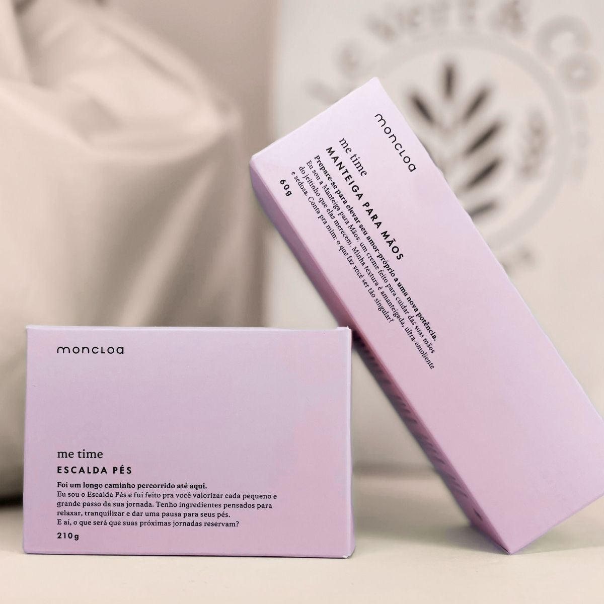 Kit Escalda Pés, Manteiga para Mãos e Bolsa para escalda-pés