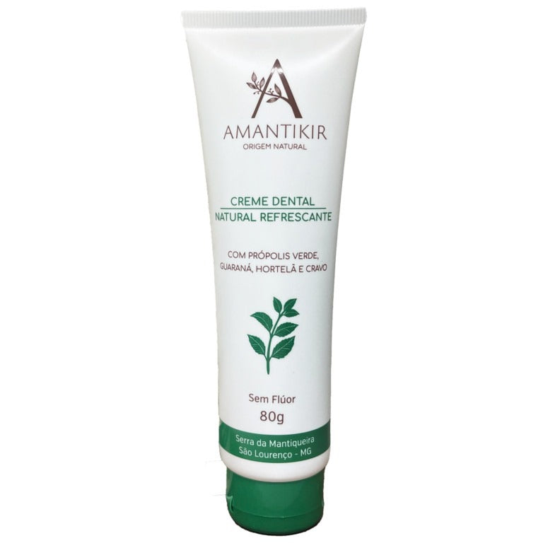 Creme Dental Natural Refrescante 80g Amantikir