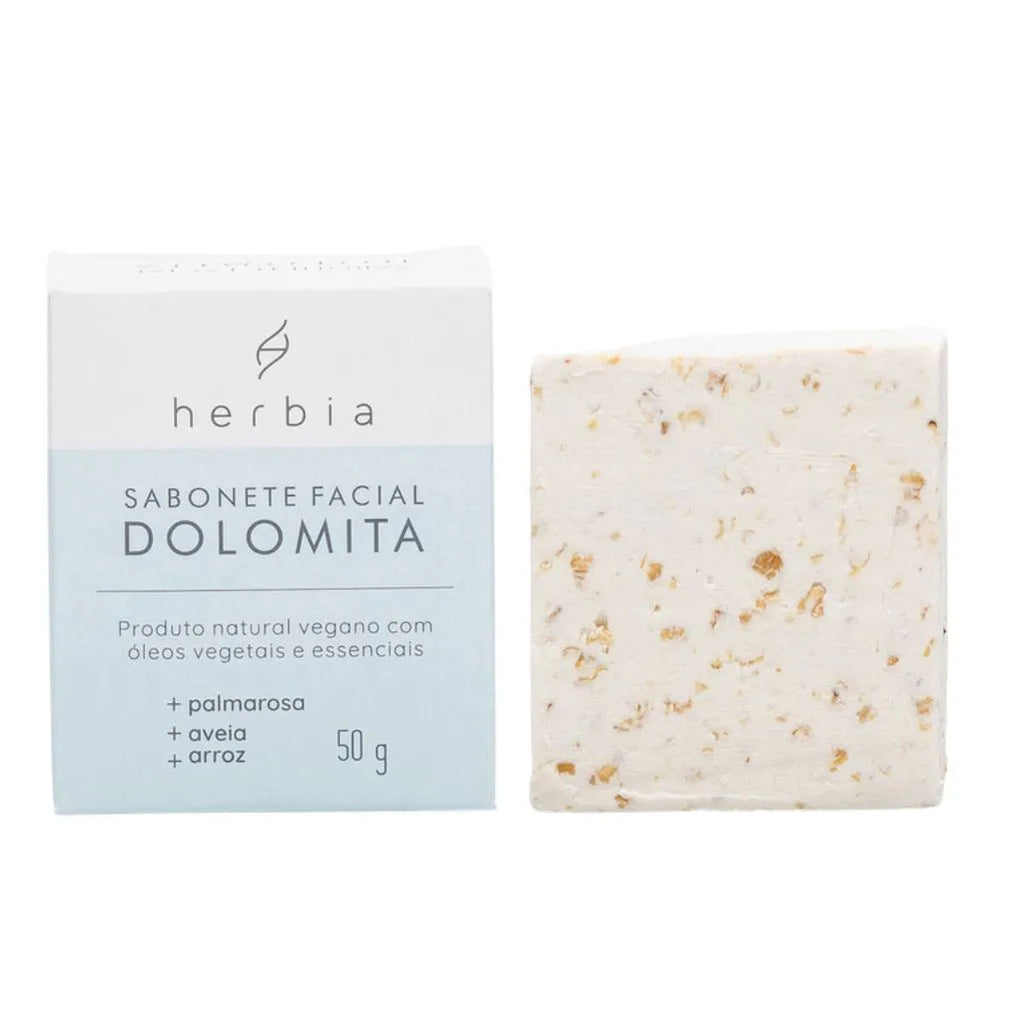 Sabonete Facial Esfoliante Dolomita Herbia 50g