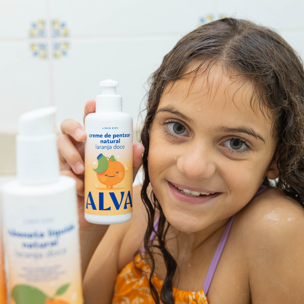Creme de Pentear Infantil Laranja Doce & Baunilha | Natural e Vegano - Alva - 150ml