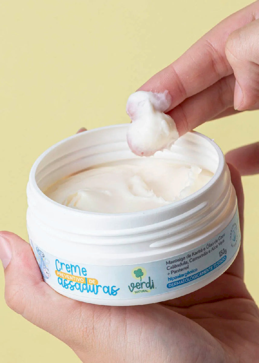 Creme Preventivo de Assaduras para Bebê Verdi Natural 150g