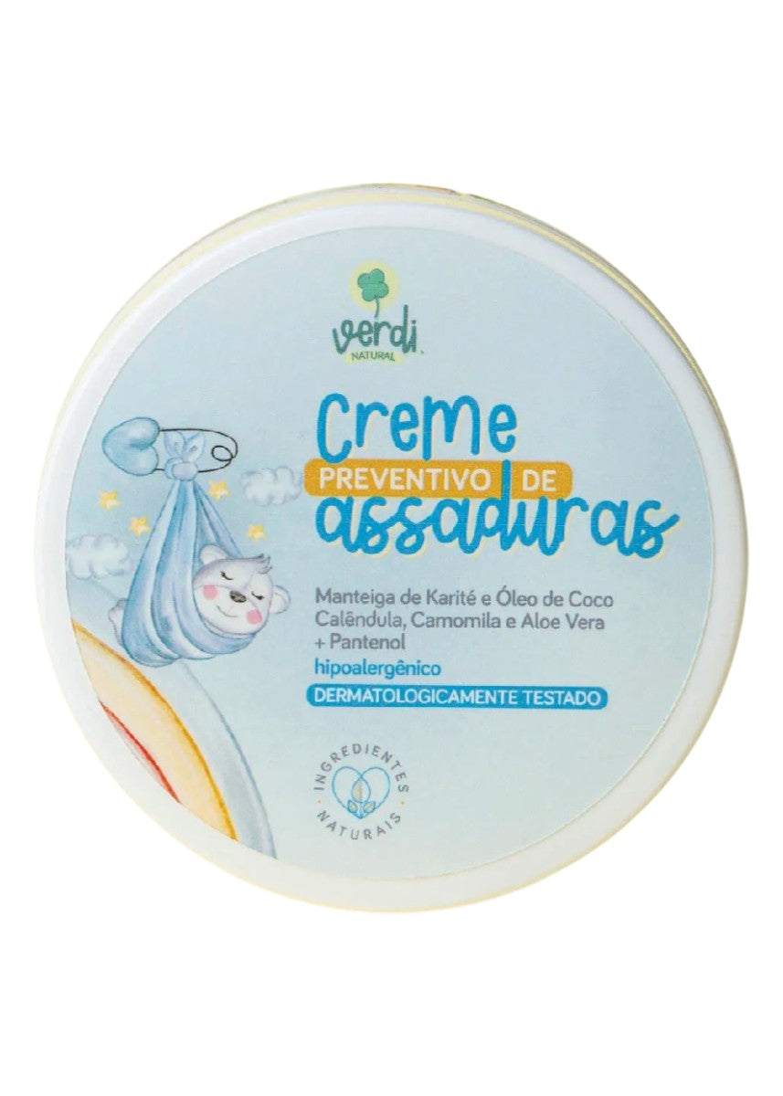 Creme Preventivo de Assaduras para Bebê Verdi Natural 150g