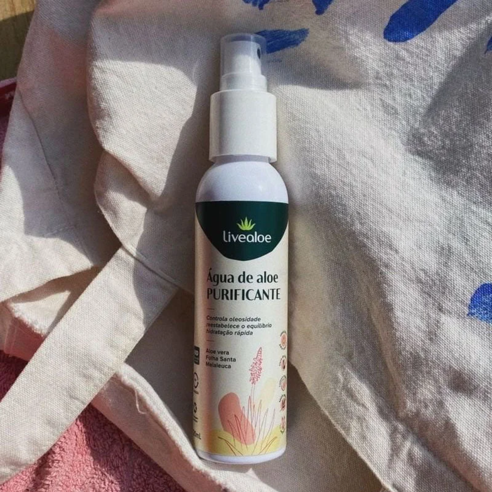 ÁGUA DE ALOE PURIFICANTE 120 ML Livealoe