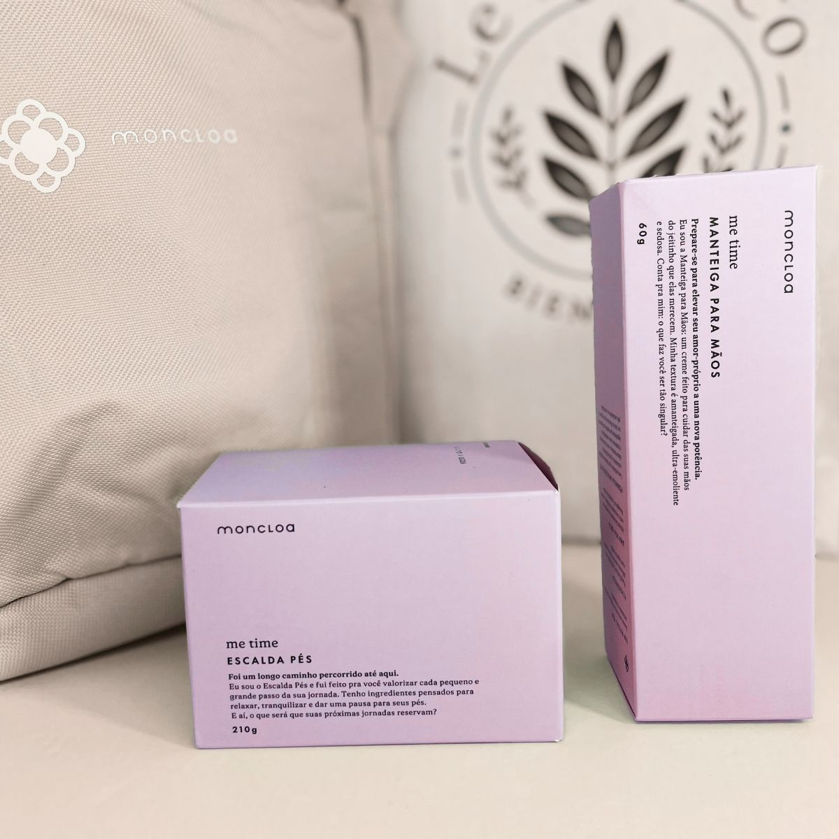 Kit Escalda Pés, Manteiga para Mãos e Bolsa para escalda-pés