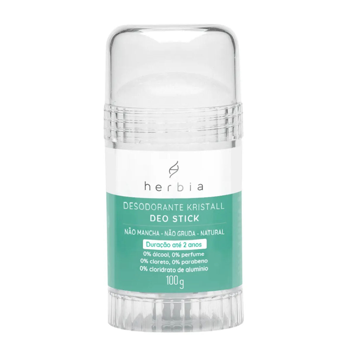 Desodorante Cristal Deo Stick Rosqueável Herbia 100g